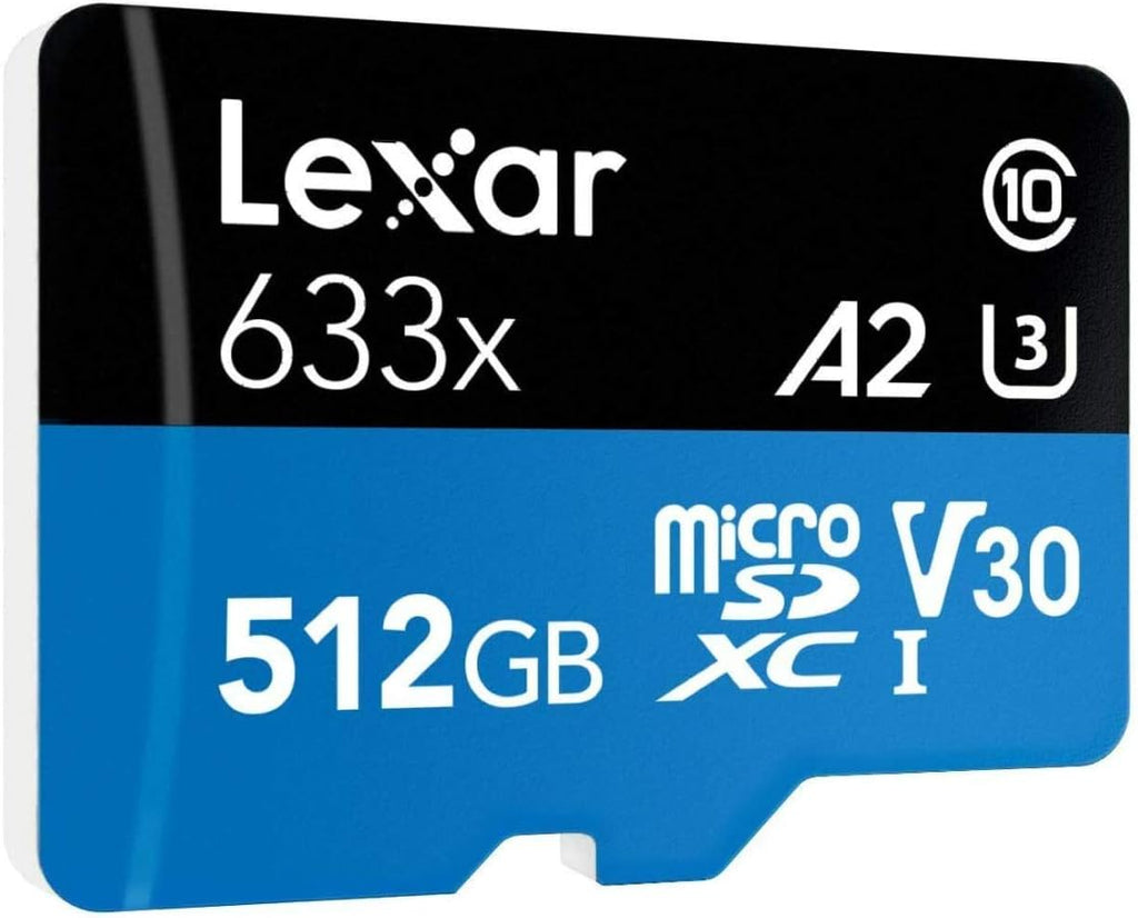 Lexar High-Performance 633x 32GB microSDHC UHS-I Card w/ SD Adapter, Up To 100MB/s Read, for Smartphones, Tablets, and Action Cameras