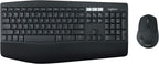 Logitech keyboard and mouse set on a white background