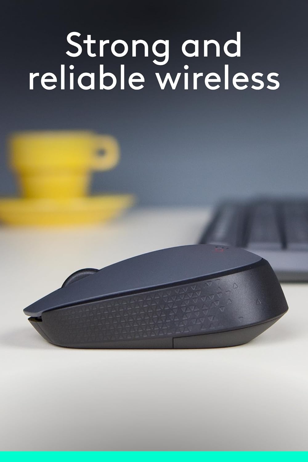 Logitech M170 1000DPI 2.4 GHz Optical Wireless Mouse - Grey/Black