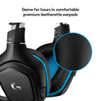 Logitech G431 7.1 Surround Sound Wired Gaming Headset with Boom Microphone - Black