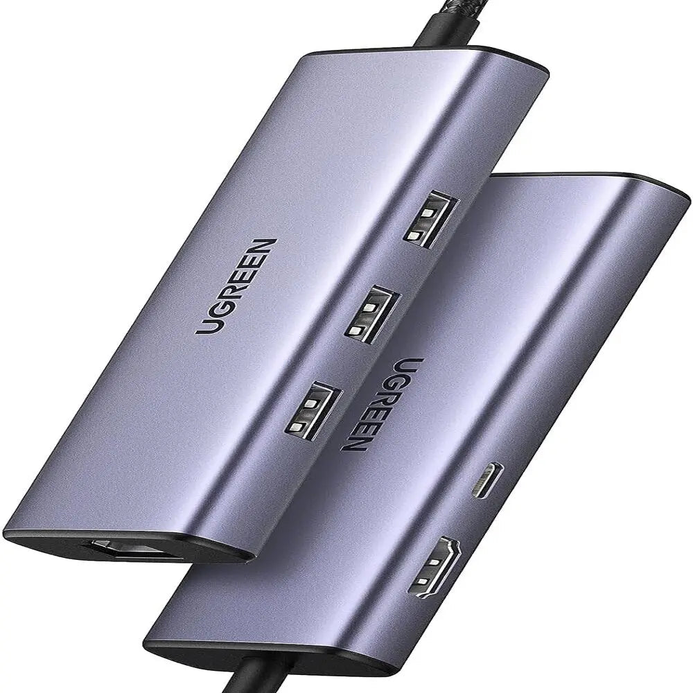 UGREEN 6-in-1 USB-C Multiport Docking Station 1000Mbps Ethernet 4K HDMI 100W PD 3x USB-A 3.0 MacBook iPad Pro Surface Laptop 15598