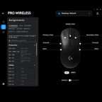 Logitech Pro Series G PRO 25600 DPI RGB Wireless Gaming Mouse - Black