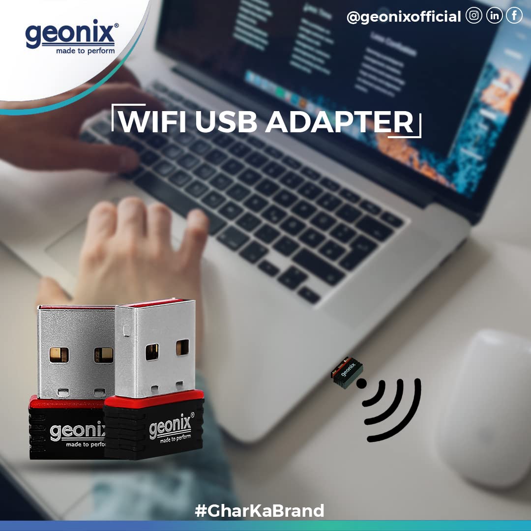 GEONIX Mini USB 2.0 Wi-Fi 150Mbps Wireless Network Adapter