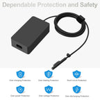 Microsoft Surface 65W Power Supply Commercial Black – W8Z-00015