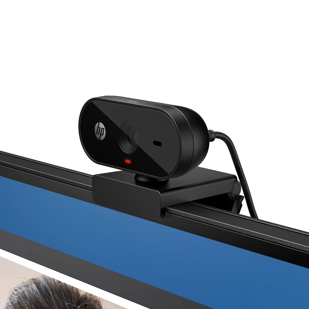 HP 320 FHD Webcam - USB-A Computer Camera with Mic & Privacy Cover - for Desktop, Laptop, & Chromebook