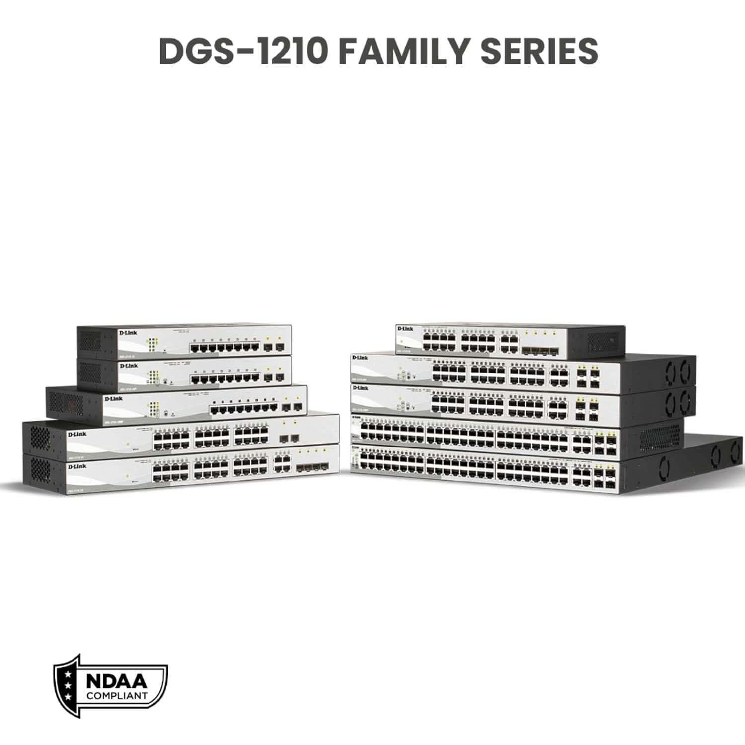 DLINK BUSINESS DGS-1210-10 10-PORT GIGABIT WEB SMART SWITCH INCLUDING 2 GIGABIT SFP PORTS