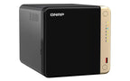 QNAP network storage device on a white background