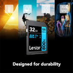 Lexar  High-Performance 800x PRO SD Card, UHS-I, C10, U3, V30, 4K, Up to 150MB/s Read SDXC Memory Card, for Point-and-Shoot & Mid-Range DSLR Cameras, HD Camcorders (LSD0800P128G-BNNNU)