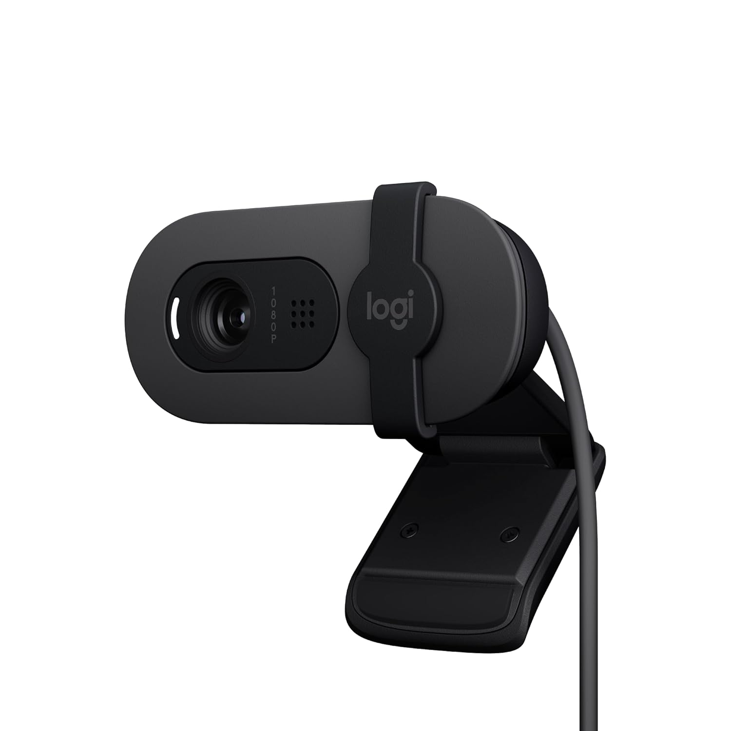 Logitech BRIO 100 USB-A 1080p FHD Webcam with Privacy Shutter and Built-in Mic - Graphite