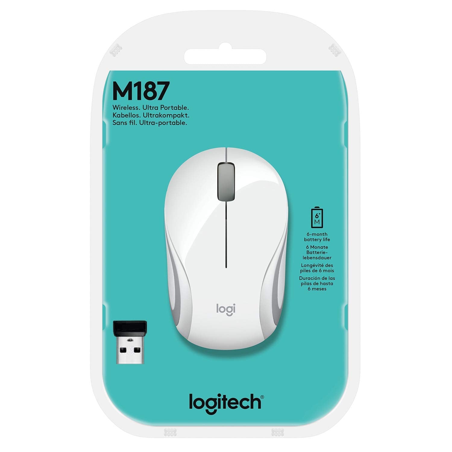 [RePacked] Logitech M187 Wireless Optical Ultra Portable Mini Mouse with 1000 DPI Resolution