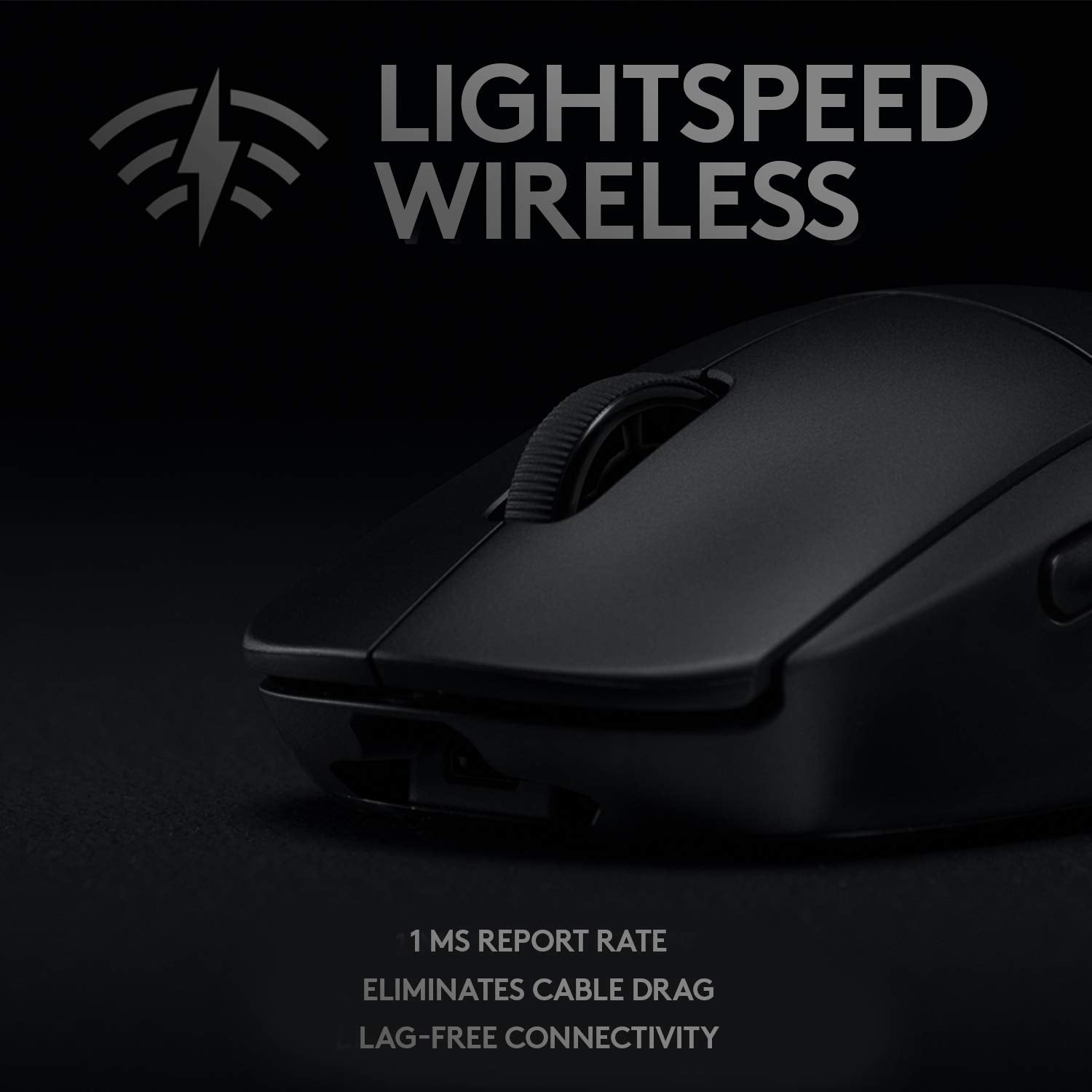 Logitech Pro Series G PRO 25600 DPI RGB Wireless Gaming Mouse - Black