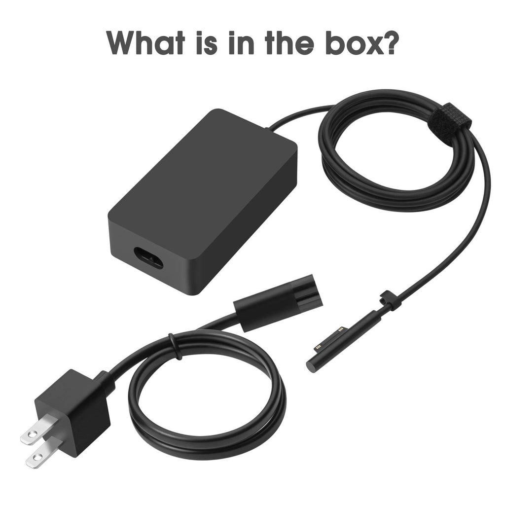 Microsoft Surface 65W Power Supply Commercial Black – W8Z-00015