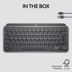 Logitech MX Keys Mini Minimalist Wireless Illuminated Keyboard-Black