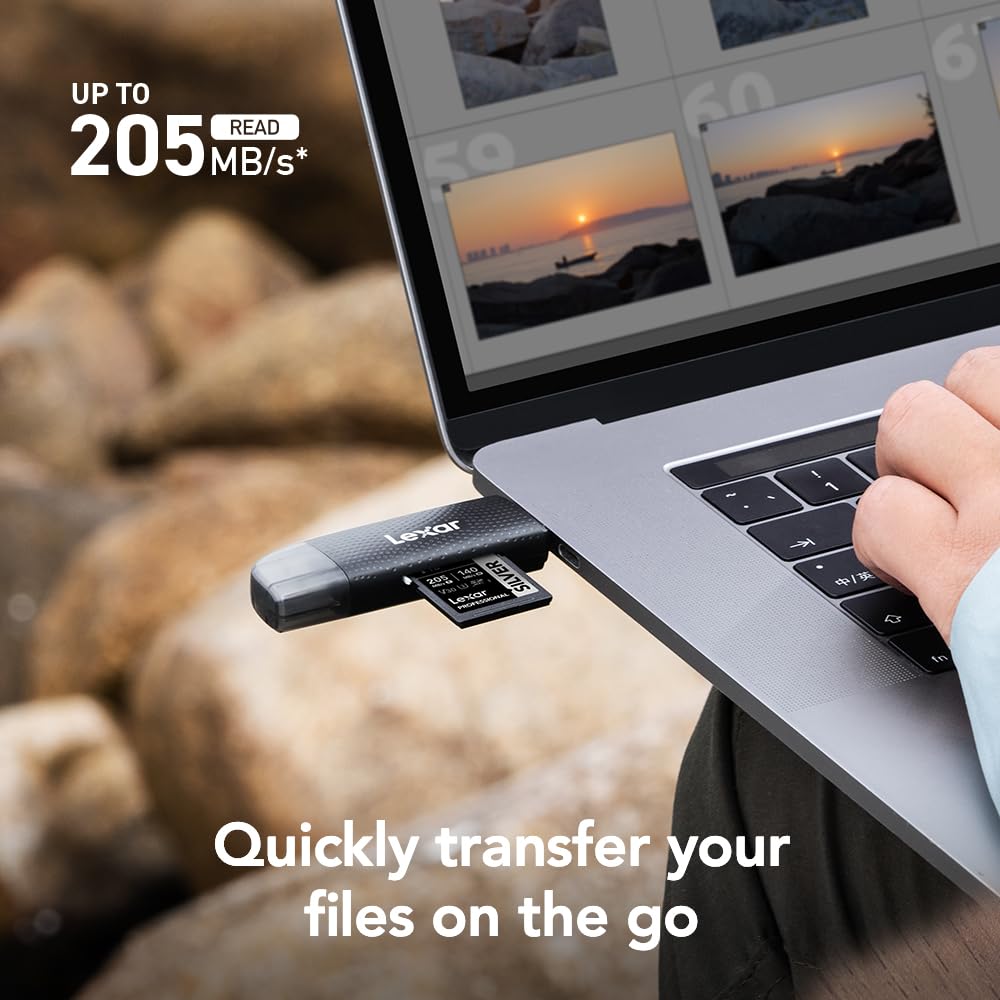 Lexar Professional Multi-Card 3-in-1 USB 3.1 Reader (LRW500URBNA)