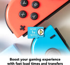 Lexar 512GB PLAY micro SD Card, UHS-I, C10, U3, V30, A2, Full HD, 4K, Up to 205/140 MB/s microSDXC Memory Card, Expanded Storage for Nintendo-Switch 1, Gaming, Smartphones, Tablets (LMSPLAY512G-BNSNU)