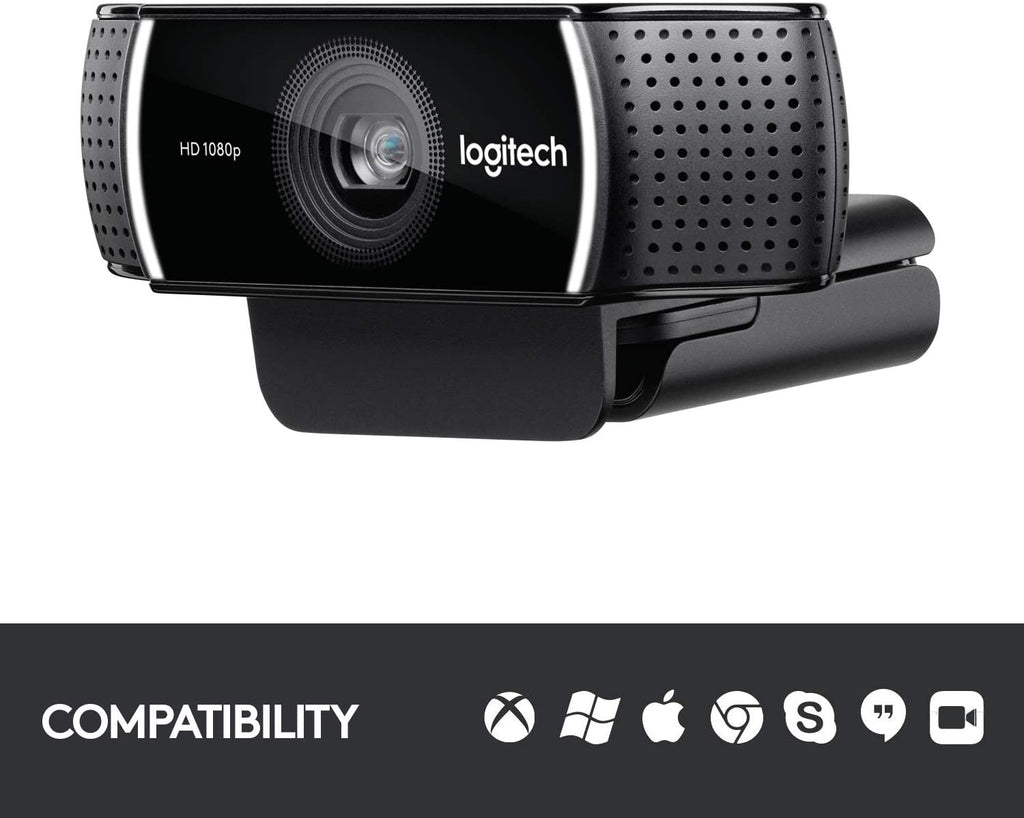 Logitech C922 Pro Stream 1080P HD Gaming Webcam with Auto Light Correction and Stereo Mic