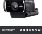 Logitech C922 Pro Stream 1080P HD Gaming Webcam with Auto Light Correction and Stereo Mic