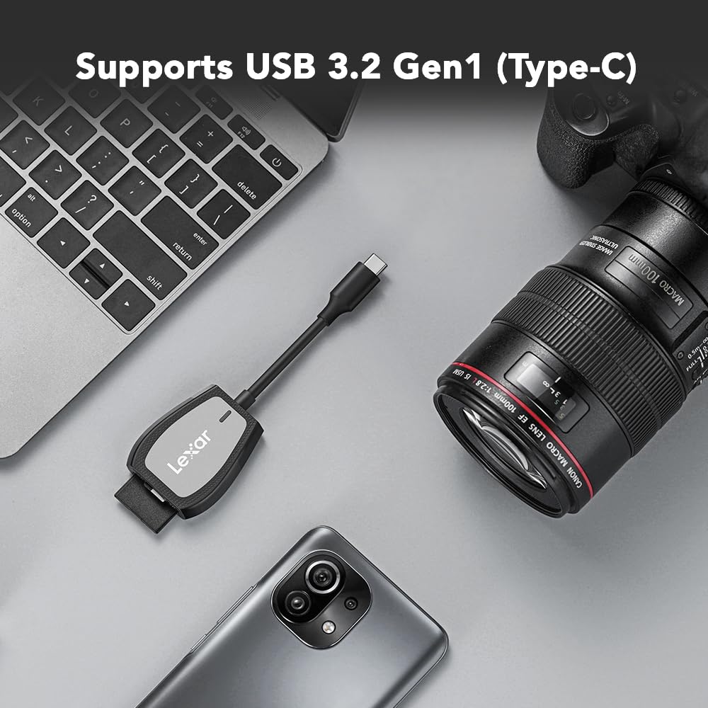 Lexar Professional Multi-Card 3-in-1 USB 3.1 Reader (LRW500URBNA)