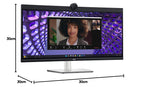 Dell P3424WEB 34" 60Hz HDR 1440p WQHD IPS Panel Curved Monitor with Dual Speakers