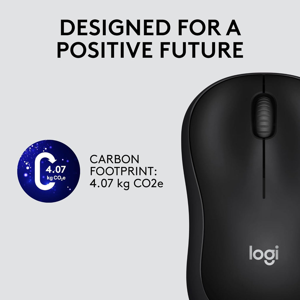 Logitech M220 1000DPI 2.4GHz Silent Wireless Mouse - Charcoal