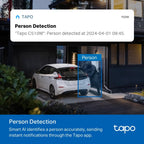 TP-Link Tapo C510W 3MP 2K QHD Outdoor Pan/Tilt Security Wi-Fi Camera - White