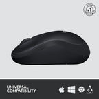 Logitech M220 1000DPI 2.4GHz Silent Wireless Mouse - Charcoal
