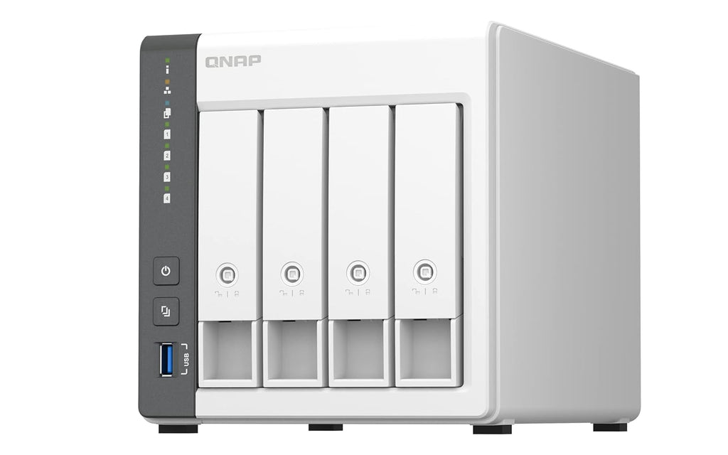 QNAP TS-433 Quad Core 4 Bay Network Attached Storage Enclosure - White