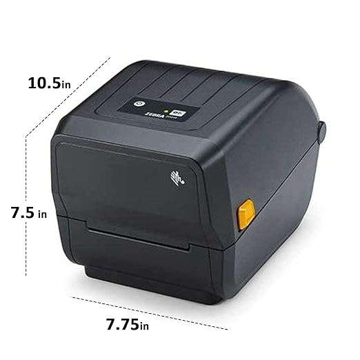Zebra ZD220t Thermal Transfer Desktop Printer for Labels, Receipts, Barcodes, Tags, and Wrist Bands