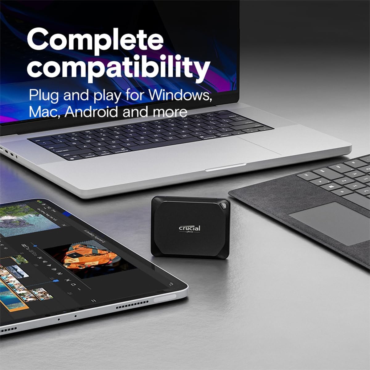 Crucial X10 Pro 1TB USB Type C External Portable Solid State Drive