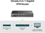 TP-Link Omada ER7212PC 3-in-1 12 Port PoE+ Compliant Gigabit VPN Router