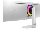 Samsung Odyssey G9 49" 240Hz 1440p Dual QHD OLED Panel HDR10 Ultrawide Curved Gaming Monitor with Speakers - Silver