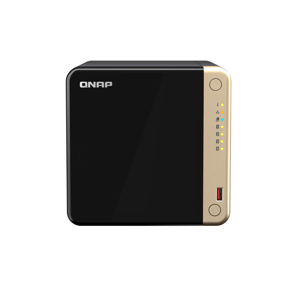 QNAP TS-464-8G NAS with 16TB Seagate IronWolf (4x4TB) 8GB RAM 2.5GbE & HDMI | RAID 5 Ready For Media & Business