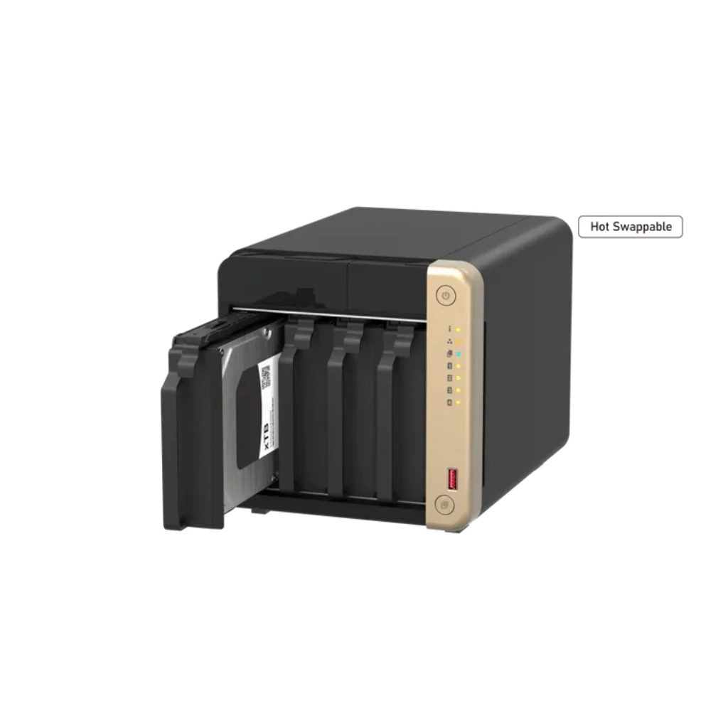 QNAP TS-464-8G NAS with 16TB Seagate IronWolf (4x4TB) 8GB RAM 2.5GbE & HDMI | RAID 5 Ready For Media & Business