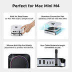 UGREEN Mac mini M4 Dock 11-in-1 USB C Hub 8TB M.2 NVMe 10Gbps 5X USB-A 2X Type-C SD/TF Card Docking Station (65487)