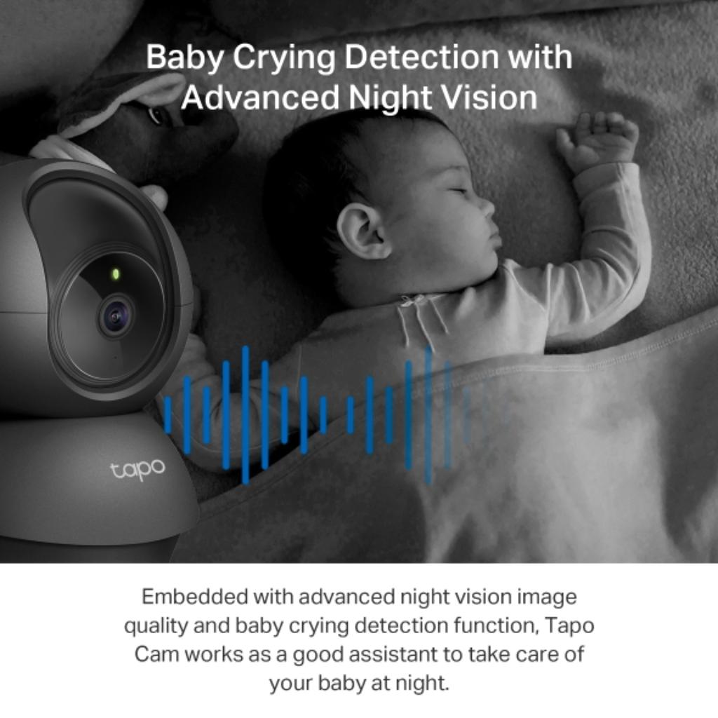 TP-Link Tapo C211 Pan Tilt 2K 3MP Wi-Fi Indoor Security Camera Night Vision Two-Way Audio