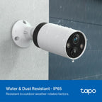 TP-Link Tapo C420S1 Smart 2K QHD Wire Free Wi-Fi Security Camera IP65 Night Vision