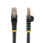 StarTech 14ft Cat6a Shielded Ethernet Cable, 10Gbps 100W PoE, Black