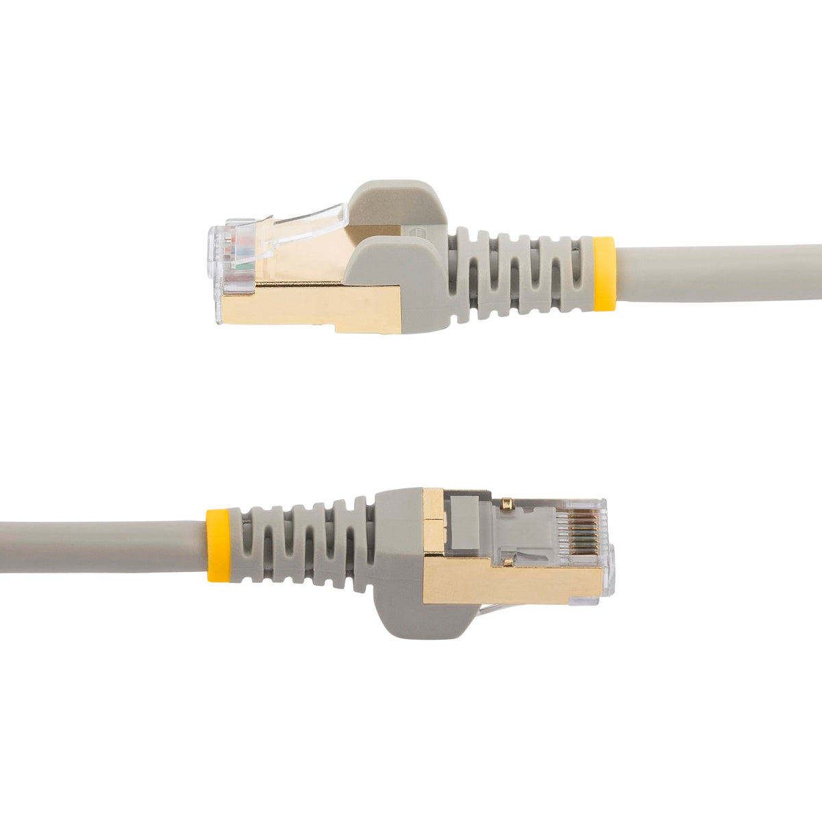 StarTech C6ASPAT10GR 10ft Cat6a Shielded Ethernet Cable – grey cable coiled