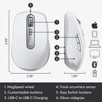 Logitech Master Series MX Anywhere 3 for Mac Wireless Mouse