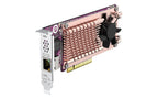 Computer graphics card with cooling system on a white background