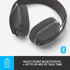 Logitech Vibe 100 Wireless Bluetooth Headset with Omni Directional Mic - Graphite