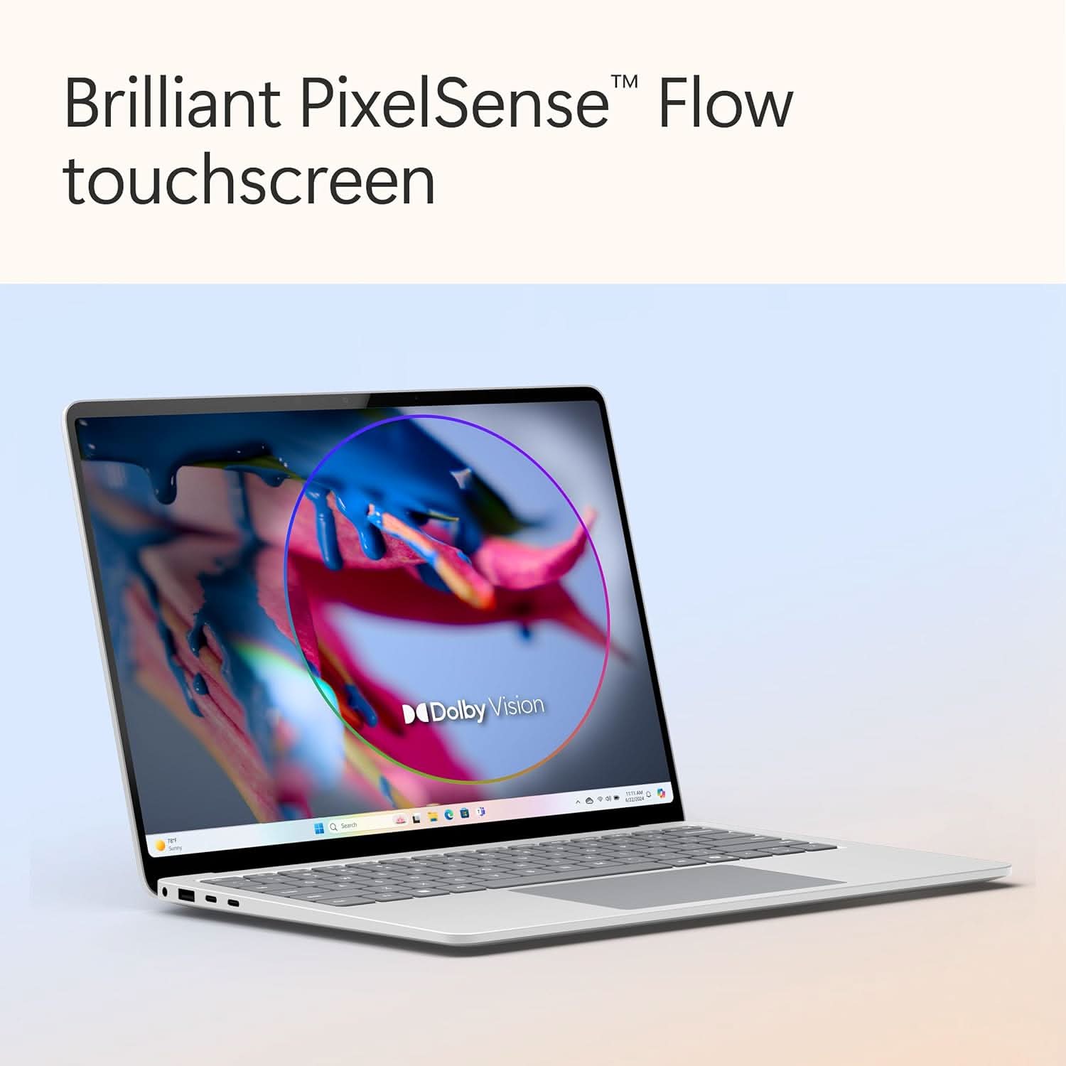MICROSOFT NEW SURFACE LAPTOP (7TH EDITION) - WINDOWS 11 HOME COPILOT + PC - 13.8 LCD PIXELSENSE TOUCHSCREEN - QUALCOMM SNAPDRAGON X PLUS (10 CORE) - 16GB RAM - 256GB SSD - PLATINUM - ZGJ-00023