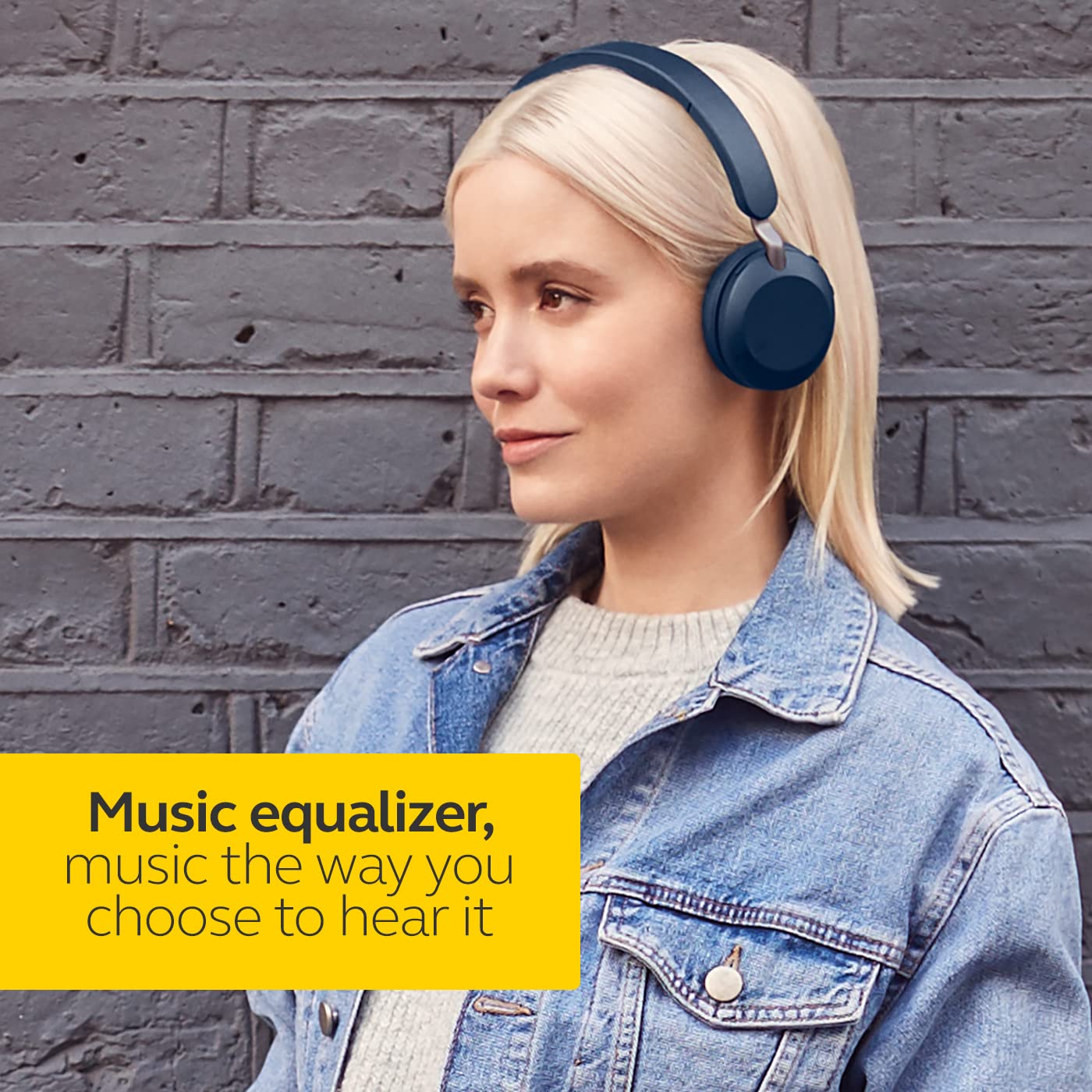 Jabra Elite 45H On Ear Wireless Bluetooth Noise Cancellation Headphone with Mic - Titanium Black