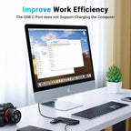 UGREEN 10Gbps 4-in-1 USB C Hub USB 3.2 Adapter 2 USB-C 3.2 2 USB-A 3.2 MacBook Pro Air iPad iPhone 15 Surface (35583)