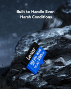 Lexar Blue Micro SD Card Up to 160MB/s, microSDXC UHS-I Memory Card with SD Adapter, C10, U3, A2, V30, Full HD, 4K UHD, High Speed TF Card