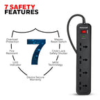HONEYWELL SURGE PROTECTOR, 4 UNIVERSAL SOCKETS