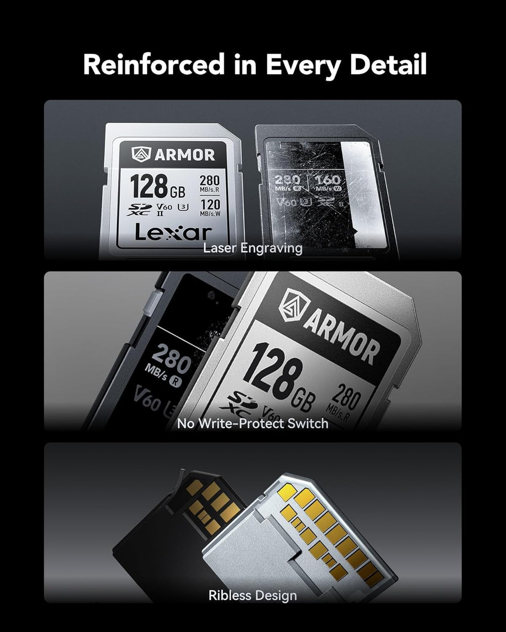 Lexar Armor Silver PRO SD Card