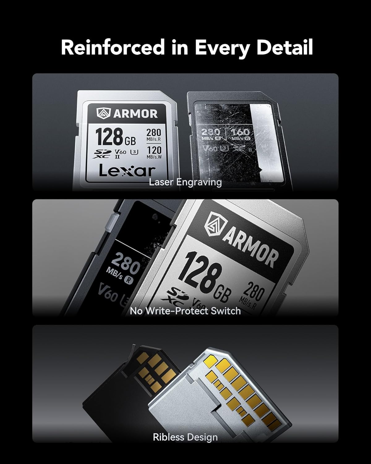 Lexar Armor Silver PRO SD Card