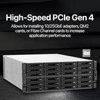 QNAP TS-h3087XU-RP-E2378-64G 30 Bay Dual 10GbE 4U Rackmount Hybrid NAS