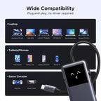 UGREEN Uno 6-in-1 USB-C Hub 10Gbps 2 USB-C 2 USB-A Data Port PD 4K 60Hz HDMI MacBook Pro Air iPad Surface XPS (35998)